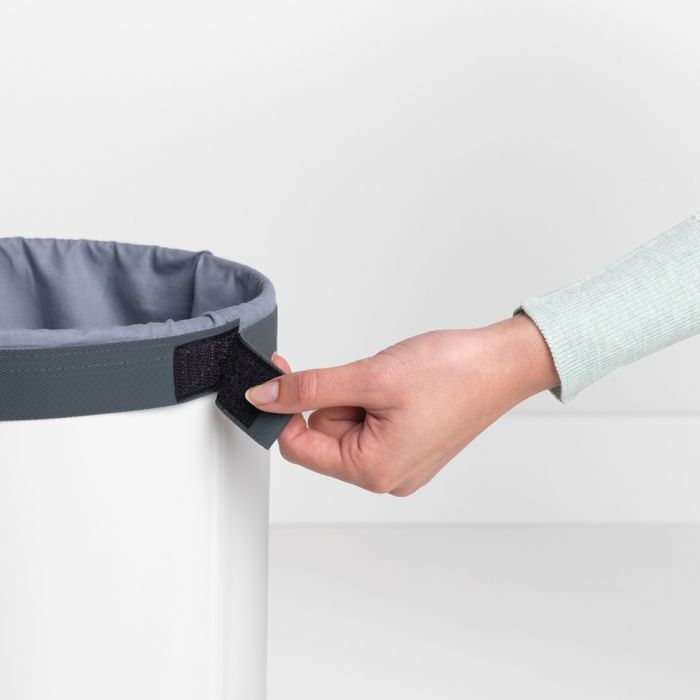 Košara za rublje BRABANTIA, 35L, okrugla, bijela