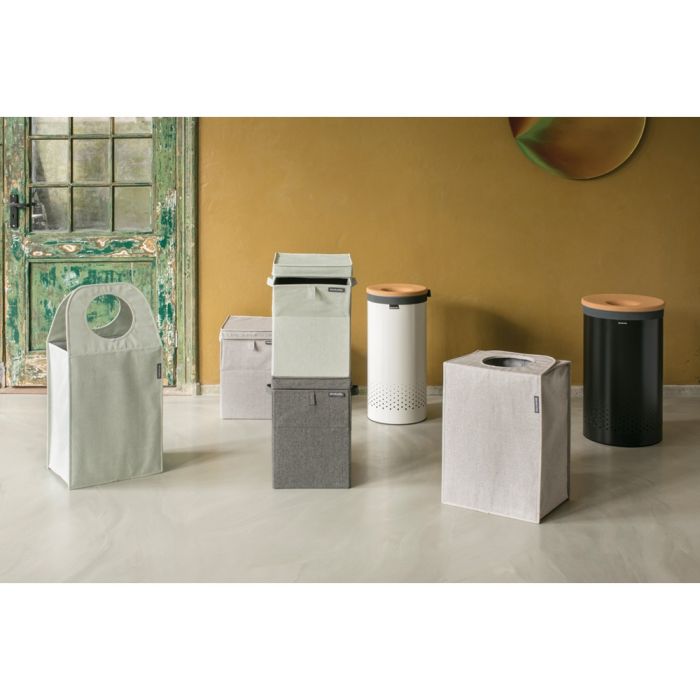 Košara za rublje BRABANTIA, 35L, okrugla, bijela