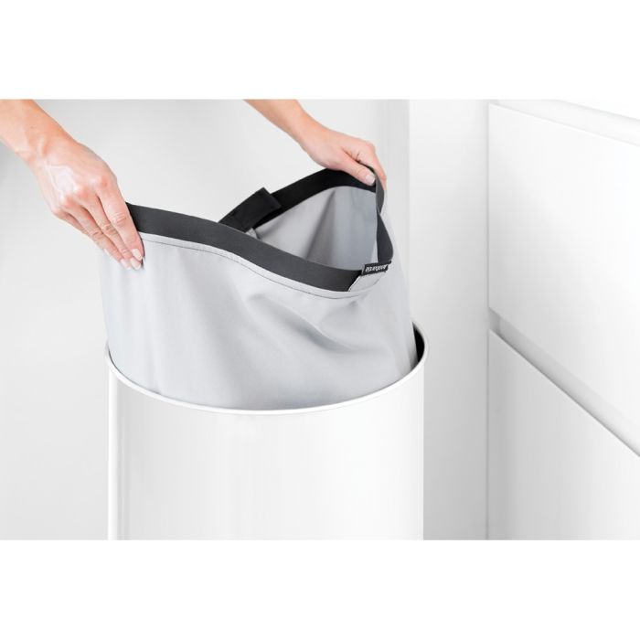 Košara za rublje BRABANTIA, 60L, okrugla, bijela