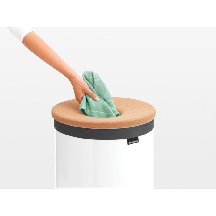 Košara za rublje BRABANTIA, 60L, okrugla, bijela