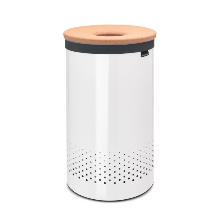 Košara za rublje BRABANTIA, 60L, okrugla, bijela