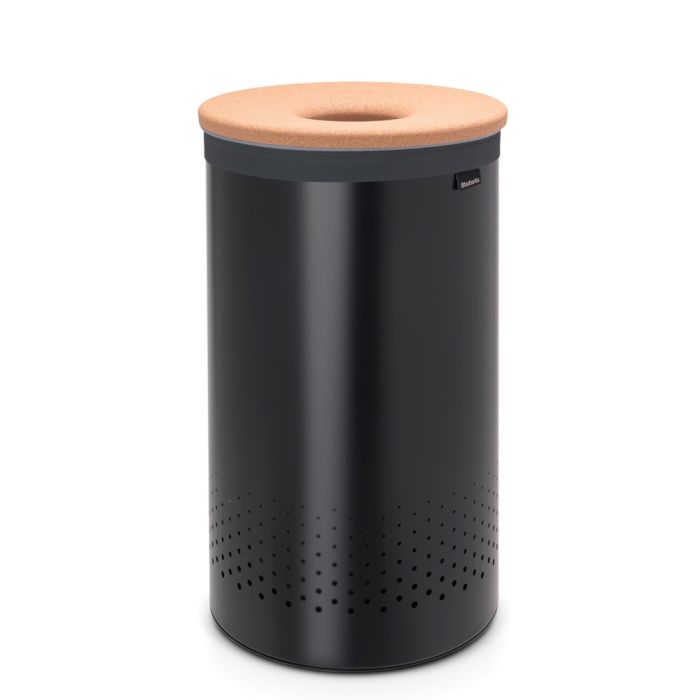 Košara za rublje BRABANTIA, 60L, okrugla, crna