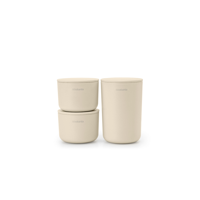 Set posuda za kupaonicu BRABANTIA, 3 komada, bež