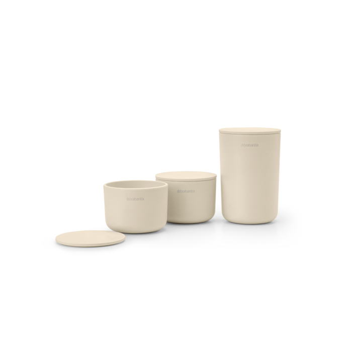 Set posuda za kupaonicu BRABANTIA, 3 komada, bež