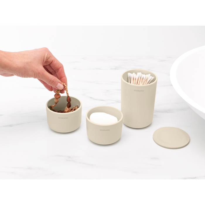 Set posuda za kupaonicu BRABANTIA, 3 komada, bež