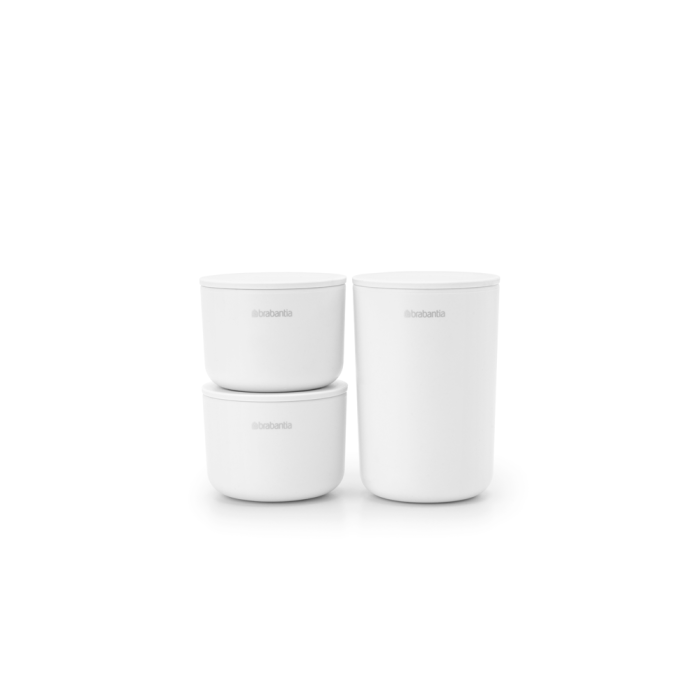 Set posuda za kupaonicu BRABANTIA, 3 komada, bijeli