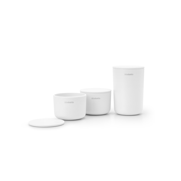 Set posuda za kupaonicu BRABANTIA, 3 komada, bijeli