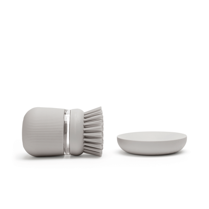 Četka za posuđe BRABANTIA s dozatorom sapuna, siva