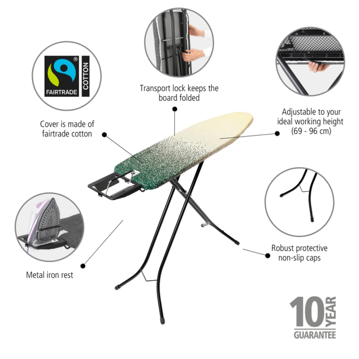 Daska za glačanje BRABANTIA A, 110 x 30 cm, Forgotten Oasis