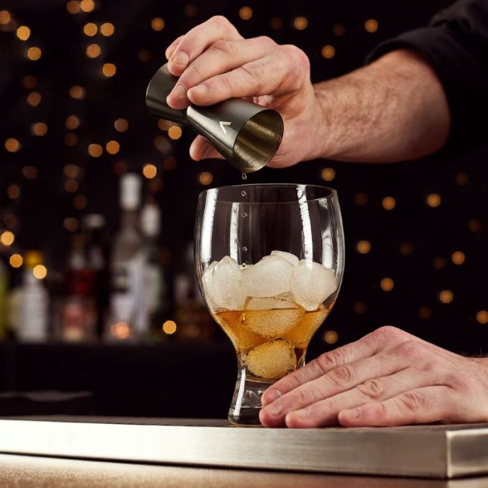 Set za koktele VONSHEF, 6 kom, brušeni grafit