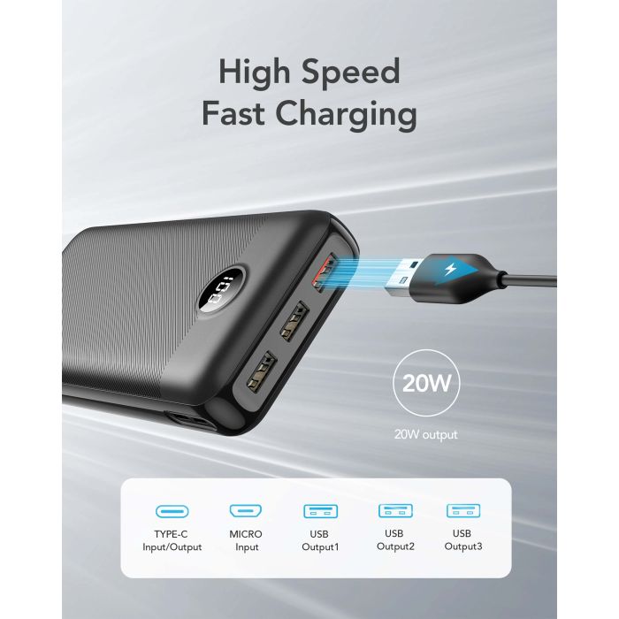 Powerbank VEGER L30 30.000 mAh, crni Powerbank VEGER L30 30.000 mAh, crni