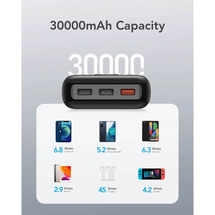 Powerbank VEGER L30 30.000 mAh, crni Powerbank VEGER L30 30.000 mAh, crni