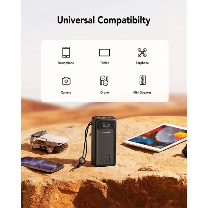 Powerbank VEGER Tank Lite 50.000 mAh, crni Powerbank VEGER Tank Lite 50.000 mAh, crni