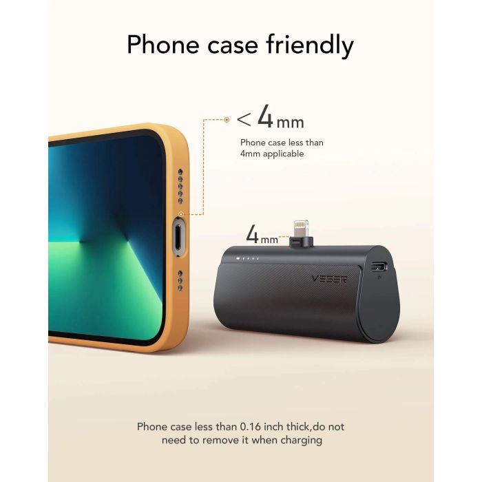 Powerbank VEGER PlugON Lightning 5.000 mAh, crni Powerbank VEGER PlugON Lightning 5.000 mAh, crni