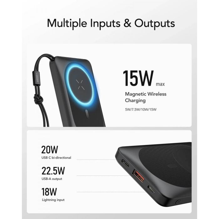 Powerbank VEGER MagOn 10.000 mAh, bijeli Powerbank VEGER MagOn 10.000 mAh, bijeli