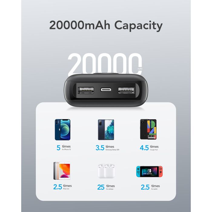 Powerbank VEGER L20s 20.000 mAh, crni Powerbank VEGER L20s 20.000 mAh, crni
