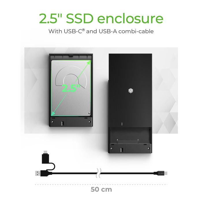 Kućište ICY BOX IB-200T-C3 za 2.5" HDD/SSD, USB-C 3.2 Kućište ICY BOX IB-200T-C3 za 2.5" HDD/SSD, USB-C 3.2