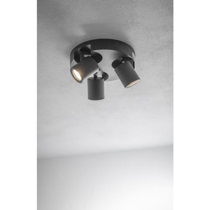 Svjetiljka GTV BLINK, reflektorska, 3xGU10 220V, crna Svjetiljka GTV BLINK, reflektorska, 3xGU10 220V, crna