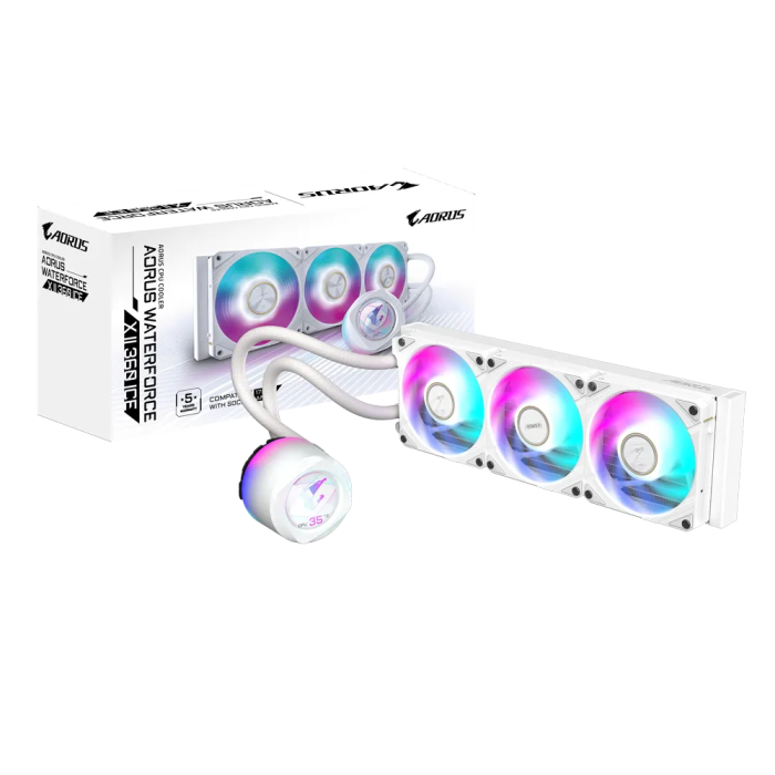 Vodeno hlađenje GIGABYTE AORUS WATERFORCE X II 360 ICE, za INTEL/AMD procesore