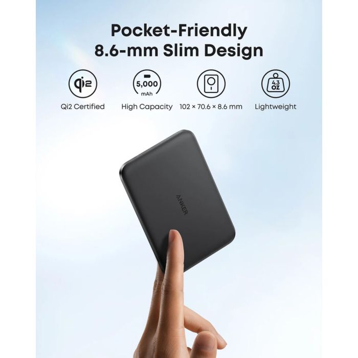 Powerbank ANKER Nano 5.000mAh Slim, crni