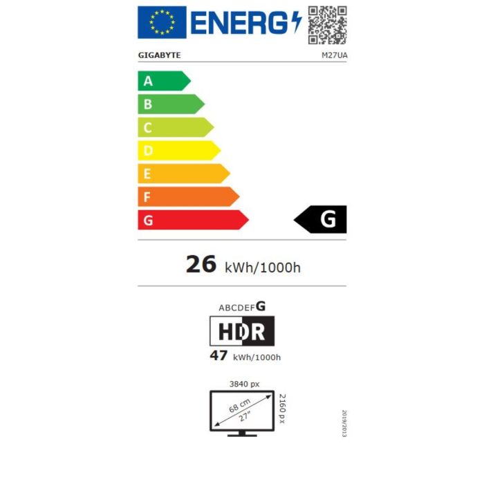 Monitor GIGABYTE M27UA, 27", UHD 4K, gaming Monitor GIGABYTE M27UA, 27", UHD 4K, gaming