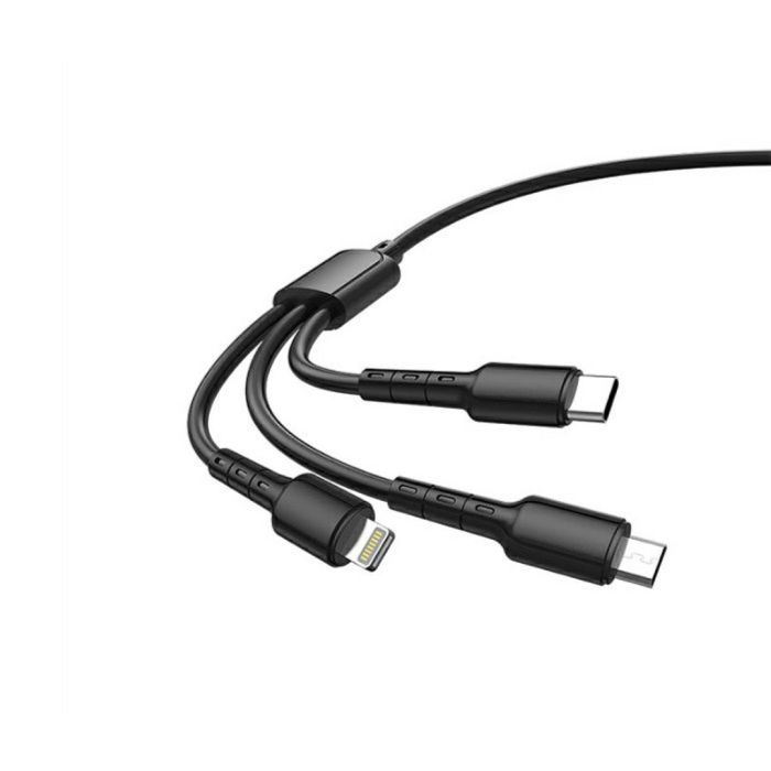 Kabel HAVIT za punjenje USB-A na Type-C, Micro USB, Lightning, 1.2m