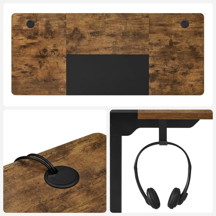 Stol SONGMICS, električni, Sit/Stand, s okvirom, crno-rustikalni, LSD016X01 Stol SONGMICS, električni, Sit/Stand, s okvirom, crno-rustikalni, LSD016X01