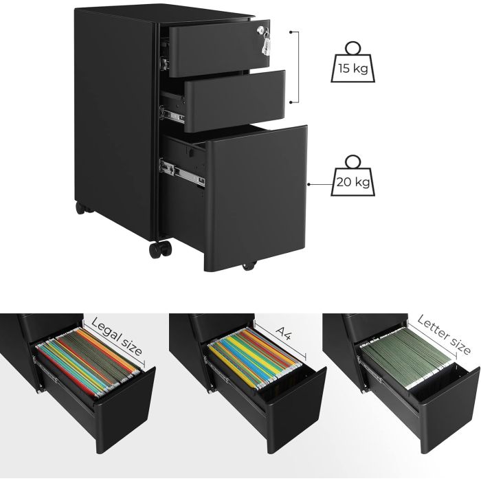Uredsko spremište SONGMICS na kotačima OFC030B01 Uredsko spremište SONGMICS na kotačima OFC030B01