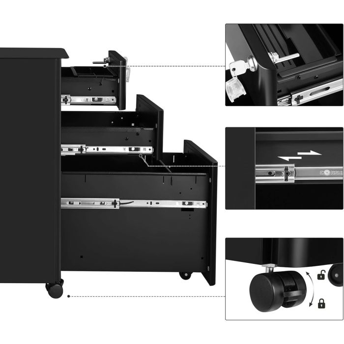 Uredsko spremište SONGMICS na kotačima OFC030B01 Uredsko spremište SONGMICS na kotačima OFC030B01