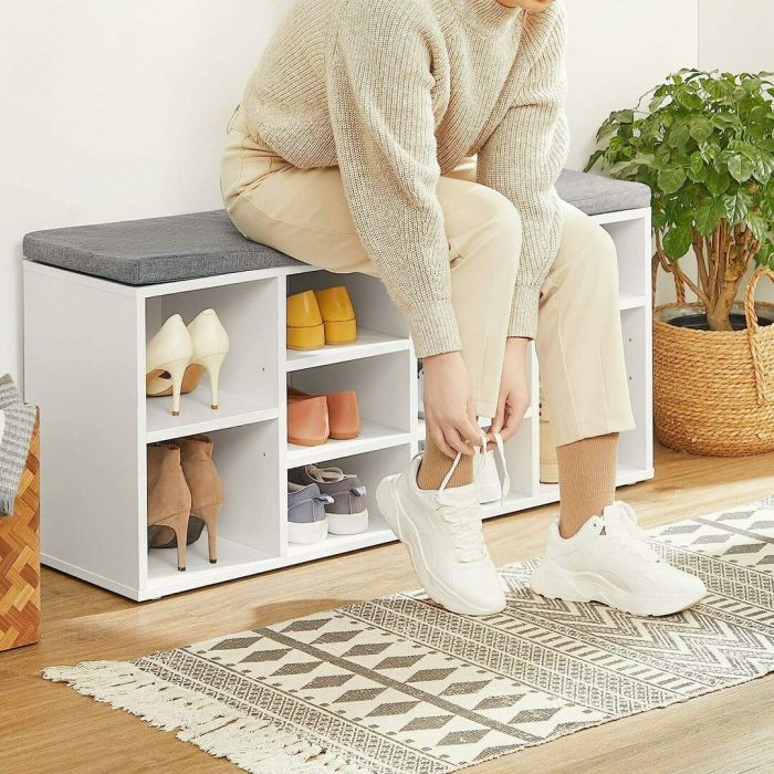 Klupa VASAGLE za cipele, 104x30x48cm Klupa VASAGLE za cipele, 104x30x48cm