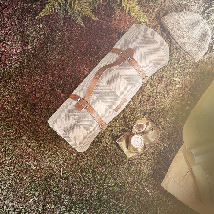 Deka VONSHEF za piknik, 200x220cm, smeđa