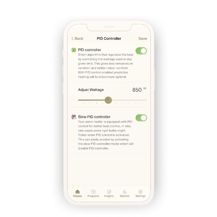 Radijator MILL panelni konvekcijski, Wi-Fi, čelik, 1500W, bijeli (PA1500WIFI4A)