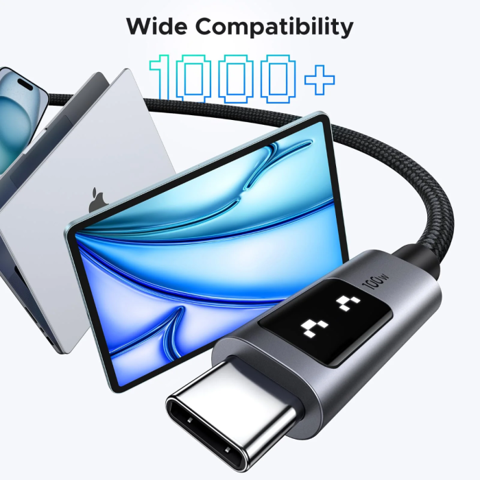 Kabel UGREEN Uno, USB-C na USB-C, 100W, 2m Kabel UGREEN Uno, USB-C na USB-C, 100W, 2m