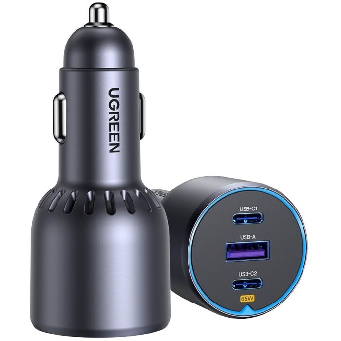 Punjač UGREEN, automobilski, 75W, 3-portni Punjač UGREEN, automobilski, 75W, 3-portni