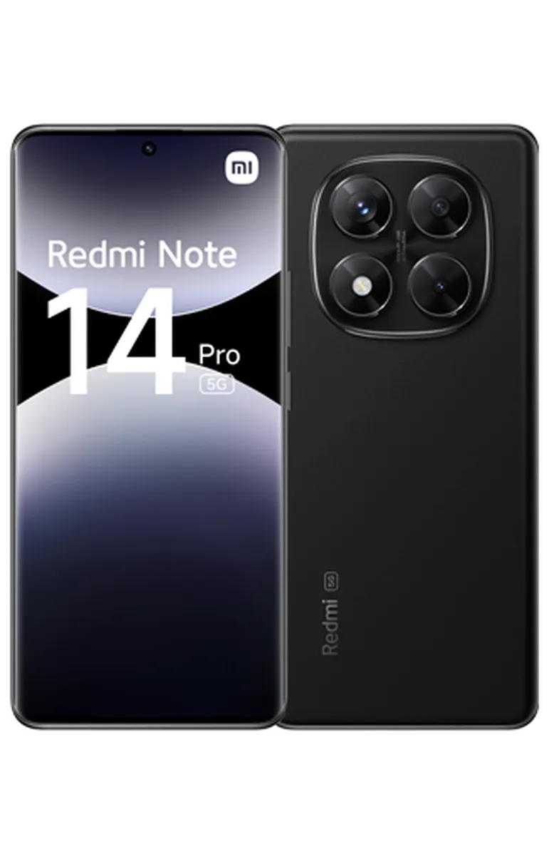 Mobitel XIAOMI REDMI Note 14 Pro 5G, 6.67", 12/512 GB, crni