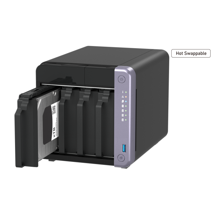 NAS server, za 4 diska, 4GB RAM, 10Gb SFP+ mreža