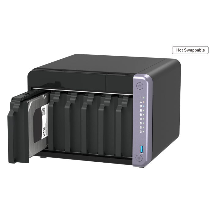 NAS server, za 6 diskova, 4GB RAM, 2x10Gb mreža