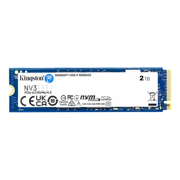 Kingston SSD disk 2TB, NV3, M.2 2280, NVMe, R6000/W5000