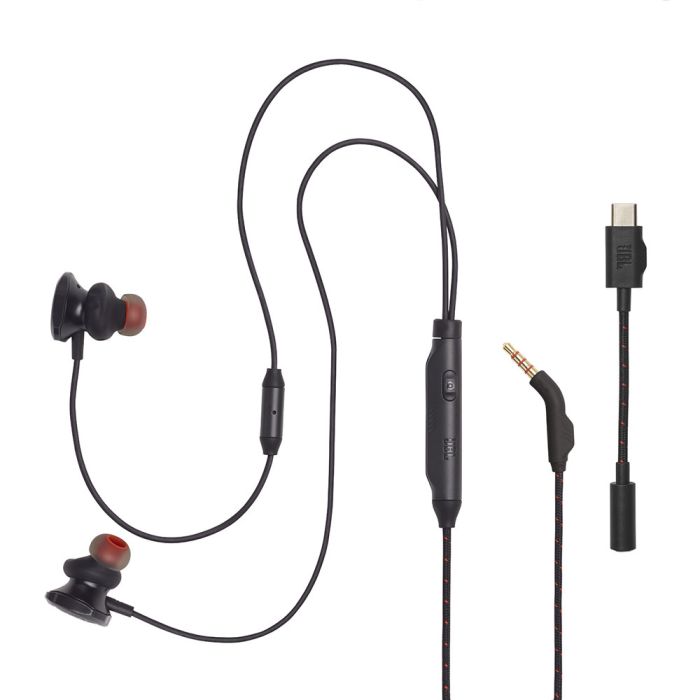 Slušalice JBL Quantum 50C, in-ear, USB-C, žične, gaming, crne
