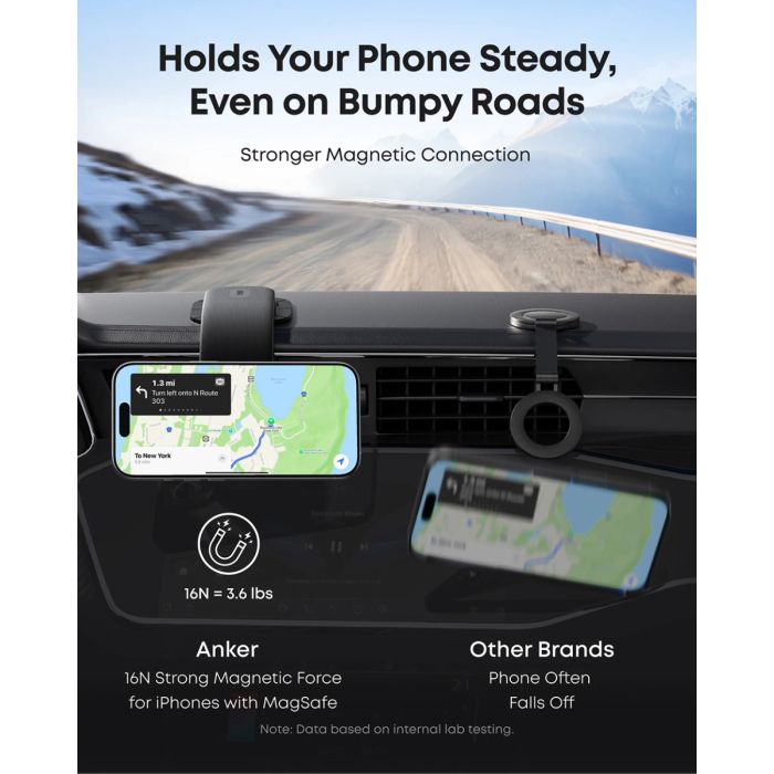 Magnetski nosač za telefon ANKER Nano za automobil