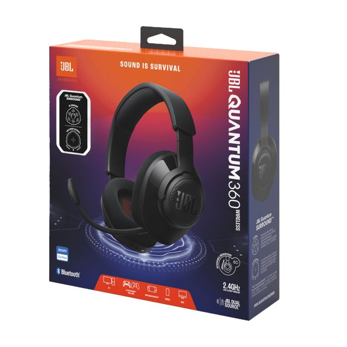 Gaming slušalice JBL Quantum 360, bežične, crne