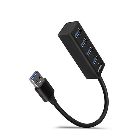 Axagon Hub HUE-M1A Mini, 4xUSB 3.2, USB-A kabel 0.2m