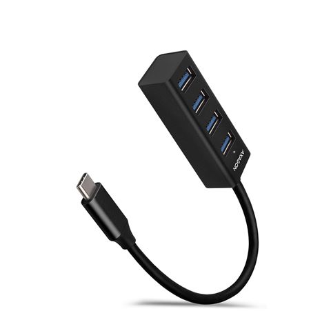 Axagon Hub HUE-M1C Slim, 4xUSB 3.2, USB-C, kabel 0.2m