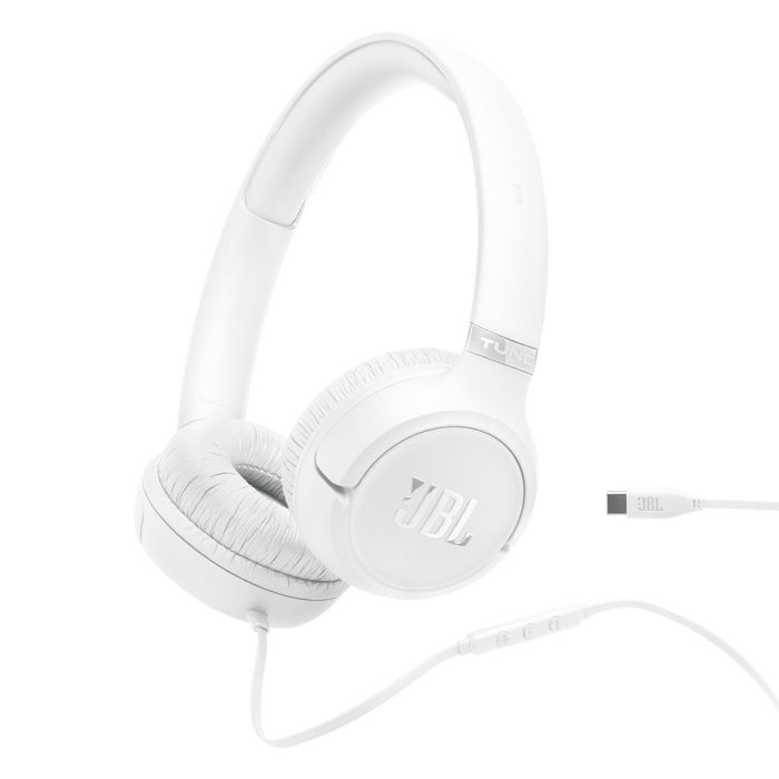 Slušalice JBL Tune 530C, žične, USB-C, bijele