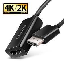 Axagon Adapter RVD-HI20N, DisplayPort na HDMI 2.0, 4K@60Hz