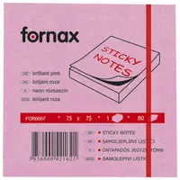 BLOK samolj. 75x75mm 80L FOR.neon-roz