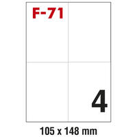 ETIKETE ILK 105x148mm pk100L FORNAX F-71, 4 etikete na A4(400)