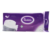 Papir toalet-rola troslojni Violeta, pk10
