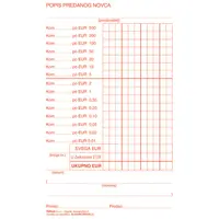 Obrazac A-47a/NCR popis predanog novca