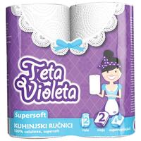Ručnik papirnati 23cm pk2, Violeta SuperSoft